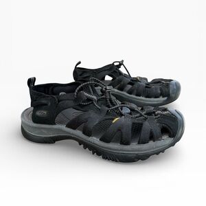 KEEN Whisper Women's Waterproof Closed-Toe Sport Sandals Black Size 9.5 Outdoor